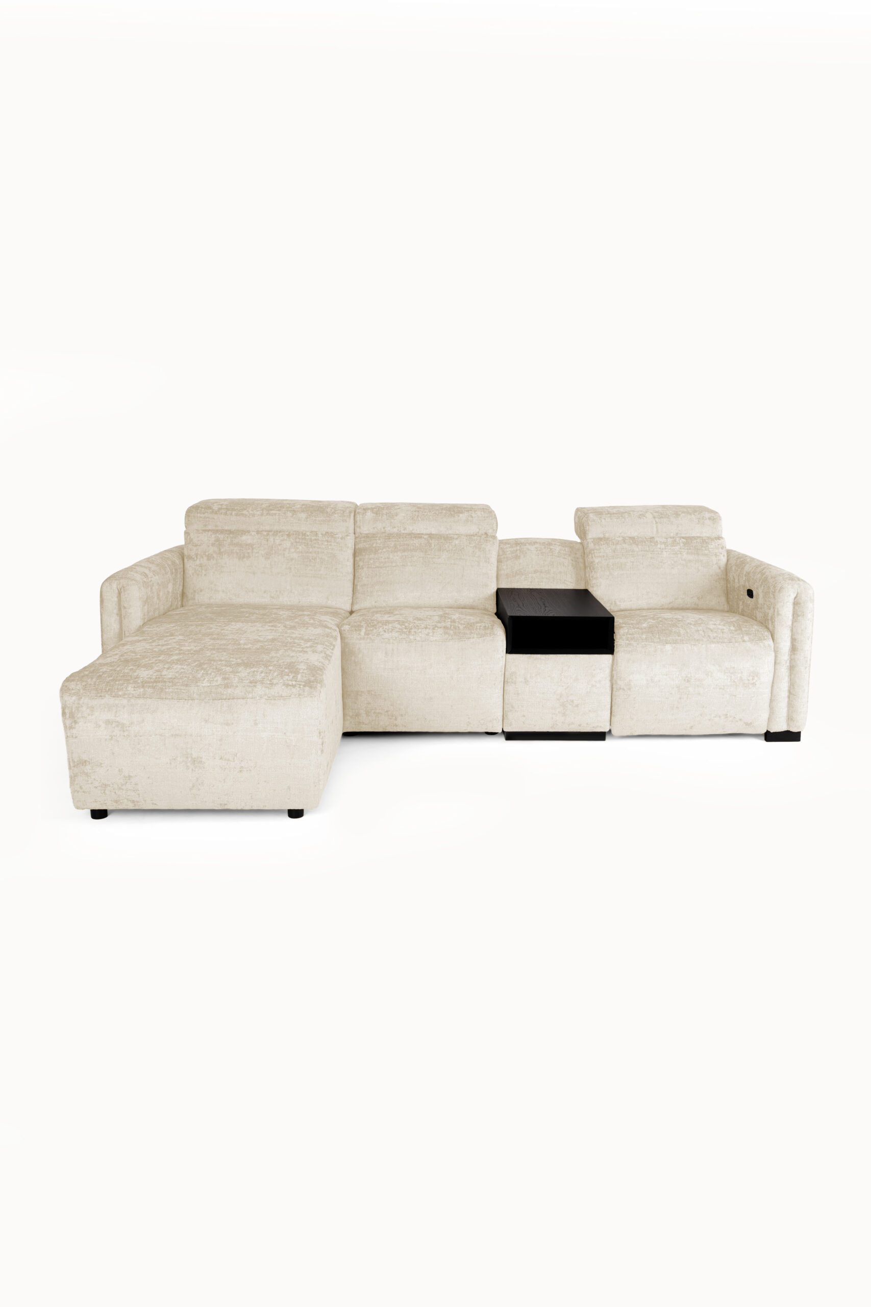 Narożnik Regale z funkcją relaks i półką