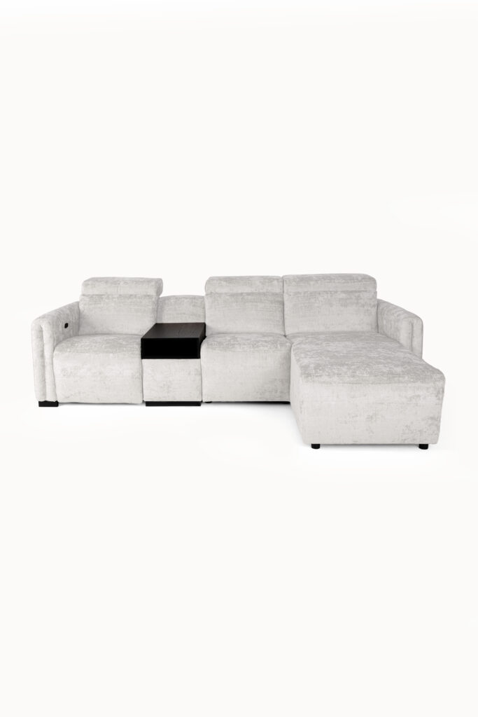 Narożnik Regale z funkcją relaks i półką